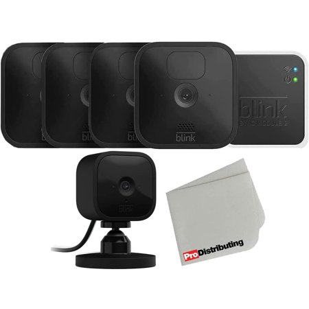 3 Cam Outdoor Wireless Security Camera with Mini Indoor Camera Bundle and Microfiber Cloth