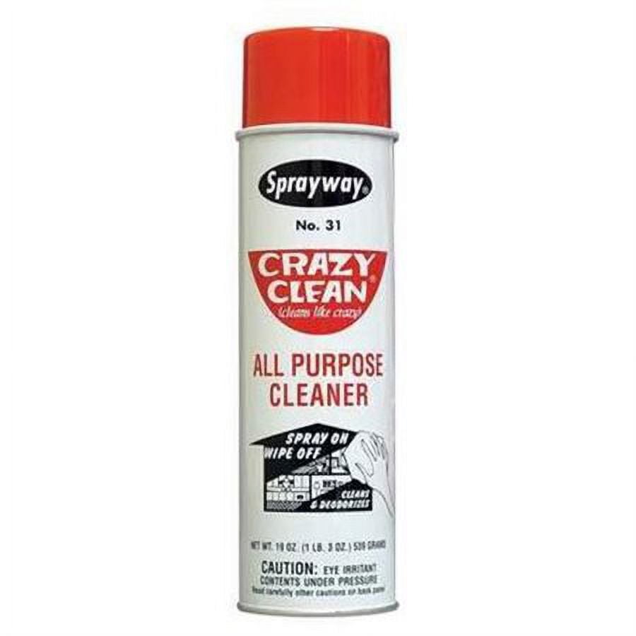 3 Cans Sprayway Crazy Clean All Purpose Cleaner SW031