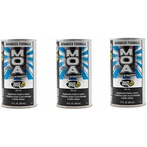 3 Cans of BG Motor Oil Additive MOA