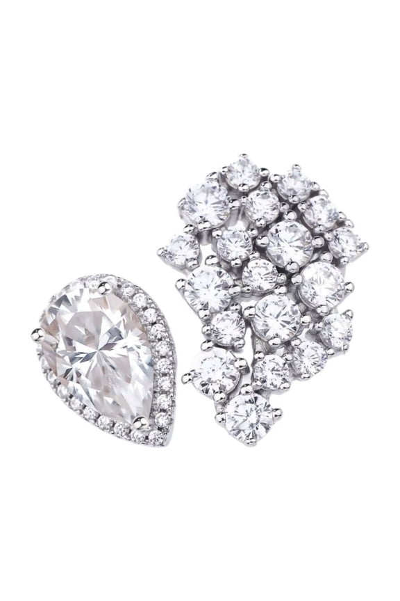 3 Carat Adjustable Moissanite Rings for Women D Color VVS1 925 Sterling Silver Pear/Round Cut Moissanite Engagement Rings Lab Created Diamond Rings Simulated Diamond Ring