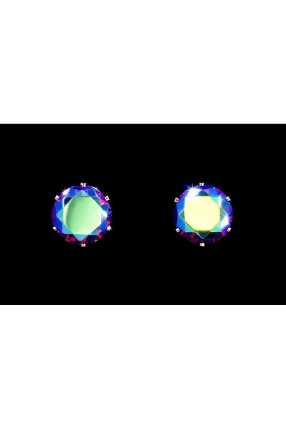 3-Carat CZ Siam AB Stud Earrings