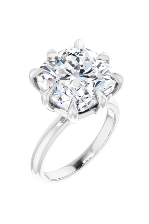 3 Carat Cushion Lab Grown Diamond Engagement Ring