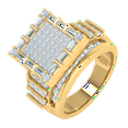 thumbnail image 1 of 3 Carat Diamond Engagement Ring Band in 14K Yellow Gold (Ring Size 9.5), 1 of 5