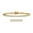 thumbnail image 1 of 3 Carat Diamond Tennis Bracelet in 14K Yellow Gold (7 Inch) (I1-I2 Clarity), 1 of 3