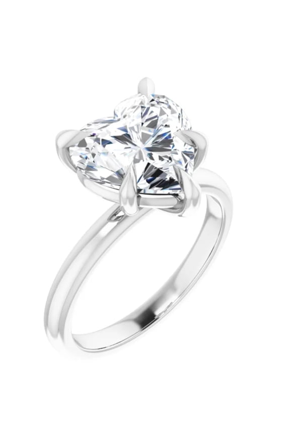 3 Carat Heart Lab Grown Diamond Engagement Ring