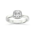 thumbnail image 1 of 3 Carat IGI Certified Cushion Shape Lab Grown Diamond Engagement Ring | 14K White Gold | Anna Hidden Accents Halo Lab Diamond Ring | FG-VS1-VS2 Quality Friendly Diamonds, 1 of 5