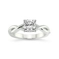 thumbnail image 1 of 3 Carat IGI Certified Cushion Shape Lab Grown Diamond Engagement Ring | 14K White Gold | Evermore Solitaire Lab Diamond Ring | FG-VS1-VS2 Quality Friendly Diamonds, 1 of 1