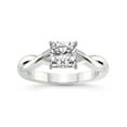 thumbnail image 1 of 3 Carat IGI Certified Cushion Shape Lab Grown Diamond Engagement Ring | 14K White Gold | Intertwine Bliss Solitaire Lab Diamond Ring | FG-VS1-VS2 Quality Friendly Diamonds, 1 of 5
