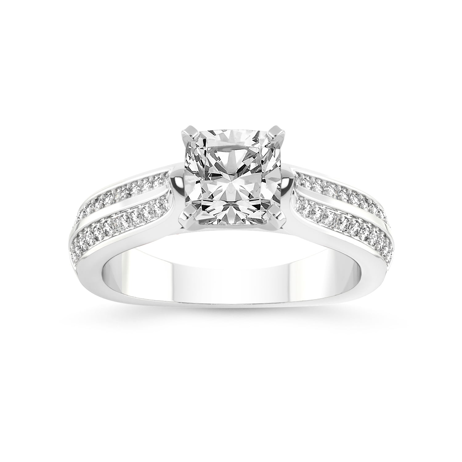 3 Carat IGI Certified Cushion Shape Lab Grown Diamond Engagement 