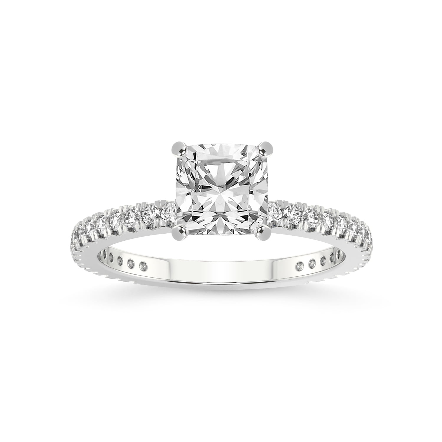 3 Carat IGI Certified Cushion Shape Lab Grown Diamond Engagement Ring