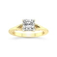 thumbnail image 1 of 3 Carat IGI Certified Cushion Shape Lab Grown Diamond Engagement Ring | 14K Yellow Gold | Cynthia Split Shank Lab Diamond Ring | FG-VS1-VS2 Quality Friendly Diamonds, 1 of 5