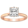 thumbnail image 1 of IGI Certified 3 Carat Cushion Shape Lab Grown Diamond Engagement Ring | 14K Rose Gold | Malissa Solitaire Diamond Ring | FG-VS1-VS2 Quality Friendly Diamonds, 1 of 6