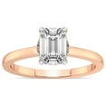 thumbnail image 1 of 3 Carat IGI Certified Emerald Shape Lab Grown Diamond Engagement Ring | 14K Rose Gold | Mystic Secret Halo Lab Diamond Ring | FG-VS1-VS2 Quality Friendly Diamonds, 1 of 4