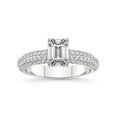 thumbnail image 1 of 3 Carat IGI Certified Emerald Shape Lab Grown Diamond Engagement Ring | 14K White Gold | Casimer Secret Halo Lab Diamond Ring | FG-VS1-VS2 Quality Friendly Diamonds, 1 of 1