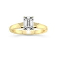 thumbnail image 1 of 3 Carat IGI Certified Emerald Shape Lab Grown Diamond Engagement Ring | 14K Yellow Gold | Arielle Solitaire Lab Diamond Ring | FG-VS1-VS2 Quality Friendly Diamonds, 1 of 5