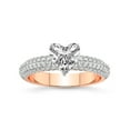 thumbnail image 1 of 3 Carat IGI Certified Heart Shape Lab Grown Diamond Engagement Ring | 14K Rose Gold | Casimer Secret Halo Lab Diamond Ring | FG-VS1-VS2 Quality Friendly Diamonds, 1 of 1