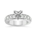 thumbnail image 1 of IGI Certified 3 Carat Heart Shape Lab Grown Diamond Engagement Ring | 14K White Gold | Adele Side Stone Lab Diamond Ring | FG-VS3-VS2 Quality Friendly Diamonds, 1 of 6