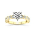thumbnail image 1 of 3 Carat IGI Certified Heart Shape Lab Grown Diamond Engagement Ring | 14K Yellow Gold | Cheryl Side Stone Lab Diamond Ring | FG-VS1-VS2 Quality Friendly Diamonds, 1 of 5