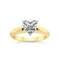 thumbnail image 1 of 3 Carat IGI Certified Heart Shape Lab Grown Diamond Engagement Ring | 14K Yellow Gold |Eloise Solitaire Knife Edge Lab Diamond Ring | FG-VS1-VS2 Quality Friendly Diamonds, 1 of 5