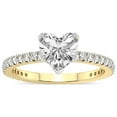 thumbnail image 1 of 3 Carat IGI Certified Heart Shape Lab Grown Diamond Engagement Ring | 14K Yellow Gold | Kylie Eternity Lab Diamond Ring | FG-VS1-VS2 Quality Friendly Diamonds, 1 of 5