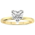 thumbnail image 1 of IGI Certified 3 Carat Heart Shape Lab Grown Diamond Engagement Ring | 14K Yellow Gold |Lyla Hidden Accents SolitaireLab Diamond Ring | FG-VS3-VS2 Quality Friendly Diamonds, 1 of 6