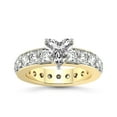 thumbnail image 1 of 3 Carat IGI Certified Heart Shape Lab Grown Diamond Engagement Ring | 14K Yellow Gold | Madeline Full Eternity Diamond Ring | FG-VS1-VS2 Quality Friendly Diamonds, 1 of 5