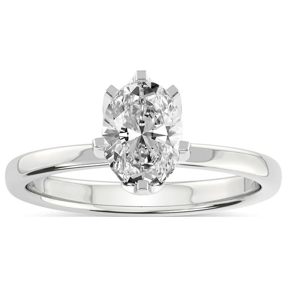 3 Carat | IGI Certified Oval Shape Lab Grown Blooming Petal Secret Halo Diamond Engagement Ring For Women | 14K White Gold | FG-VS1-VS2 Quality Friendly Diamonds