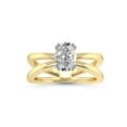 thumbnail image 1 of IGI Certified 3 Carat Oval Shape Lab Grown Diamond Engagement Ring | 14K White Gold | Stella Criss Cross Solitaire Lab Diamond Ring | FG-VS1-VS2 Quality Friendly Diamonds, 1 of 6
