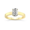 thumbnail image 1 of 3 Carat | IGI Certified Oval Shape Lab Grown Diamond Engagement Ring For Women | 14K Yellow Gold | Lab Created Ember Secret Halo Diamond Engagement Ring | FG-VS1-VS2 Quality, 1 of 5