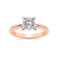 thumbnail image 1 of 3 Carat IGI Certified Princess Shape Lab Grown Diamond Engagement Ring | 14K Rose Gold | Azalea Classic Solitaire Diamond Ring | FG-VS1-VS2 Quality Friendly Diamonds, 1 of 5