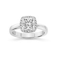 thumbnail image 1 of 3 Carat IGI Certified Princess Shape Lab Grown Diamond Engagement Ring | 14K White Gold | Anna Hidden Accents Halo Lab Diamond Ring | FG-VS1-VS2 Quality Friendly Diamonds, 1 of 5