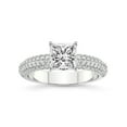 thumbnail image 1 of 3 Carat IGI Certified Princess Shape Lab Grown Diamond Engagement Ring | 14K White Gold | Casimer Secret Halo Lab Diamond Ring | FG-VS1-VS2 Quality Friendly Diamonds, 1 of 1