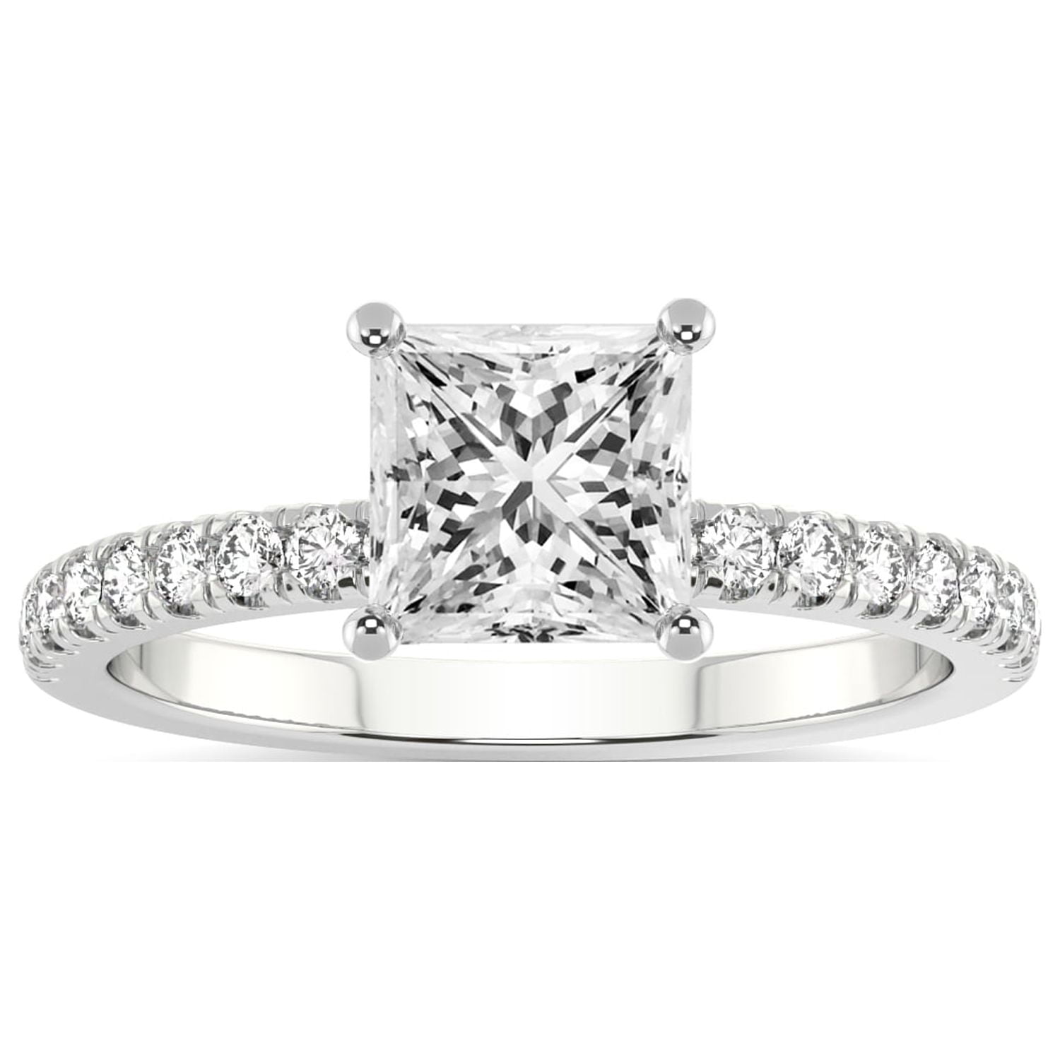 3 Carat IGI Certified Princess Shape Lab Grown Diamond Engagement