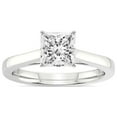 thumbnail image 1 of 3 Carat IGI Certified Princess Shape Lab Grown Diamond Engagement Ring | 14K White Gold | Shye Petal Solitaire Lab Diamond Ring | FG-VS1-VS2 Quality Friendly Diamonds, 1 of 4