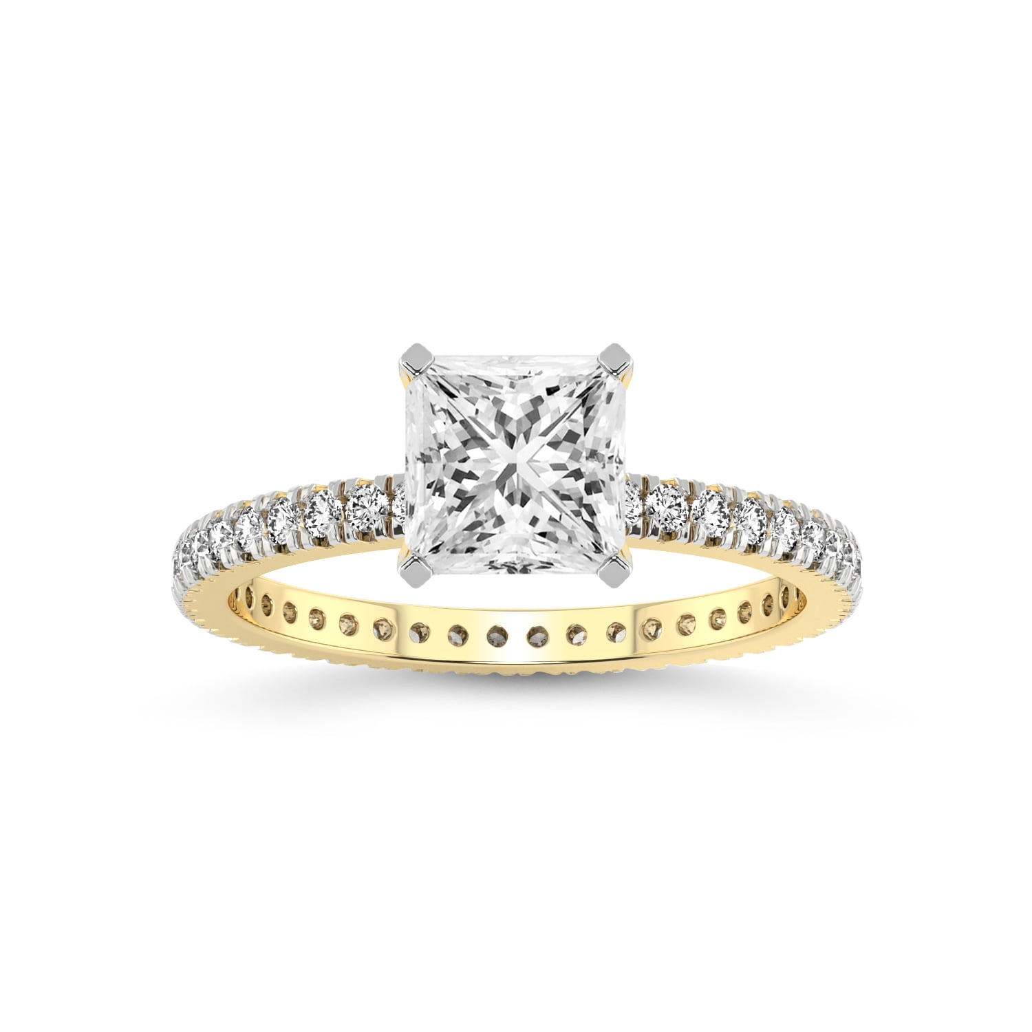 3 Carat IGI Certified Princess Shape Lab Grown Diamond Engagement Ring ...
