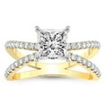 thumbnail image 1 of IGI Certified 3 Carat Princess Shape Lab Grown Diamond Engagement Ring | 14K White Gold | Antique Allure Vintage Lab Diamond Ring | FG-VS1-VS2 Quality Friendly Diamonds, 1 of 6