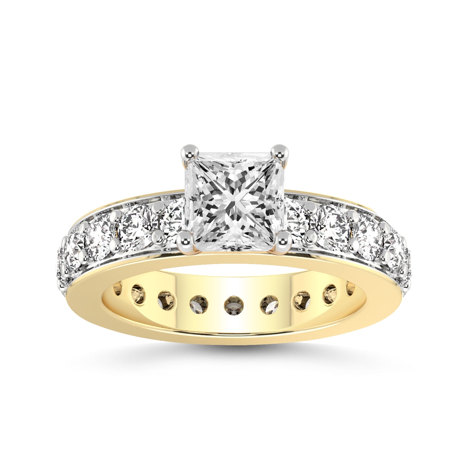 3 Carat IGI Certified Princess Shape Lab Grown Diamond Engagement Ring ...