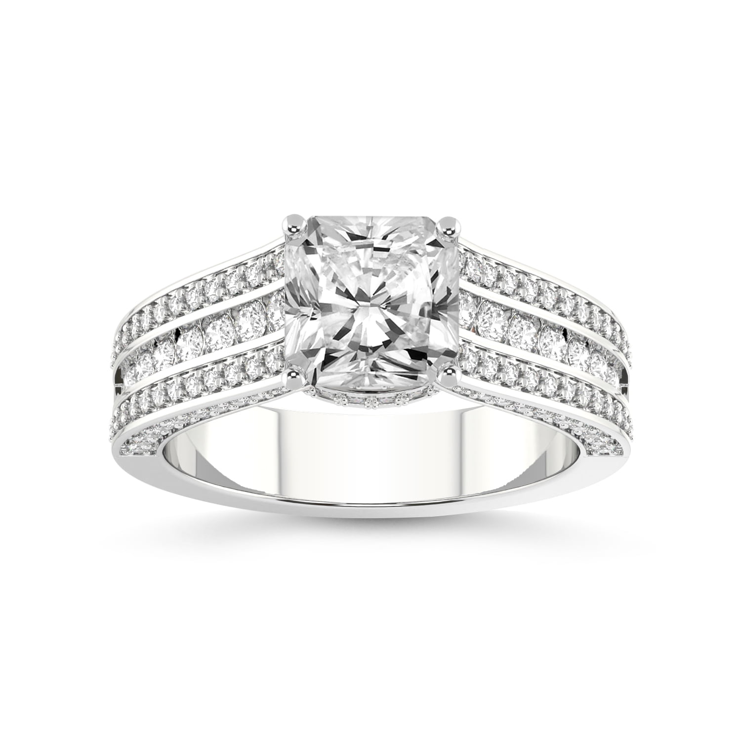 3 Carat IGI Certified Radiant Shape Lab Grown Diamond Engagement Ring