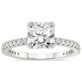 thumbnail image 1 of 3 Carat IGI Certified Radiant Shape Lab Grown Diamond Engagement Ring | 14K White Gold | Kylie Eternity Lab Diamond Ring | FG-VS1-VS2 Quality Friendly Diamonds, 1 of 6