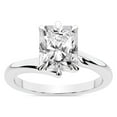 thumbnail image 1 of IGI Certified 3 Carat Radiant Shape Lab Grown Diamond Engagement Ring | 14K White Gold | Seraphina Twist Prongs Solitaire Diamond Ring | FG-VS1-VS2 Quality Friendly Diamonds, 1 of 5
