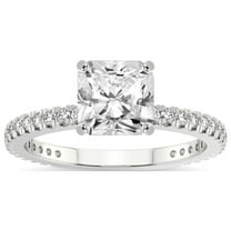 3 Carat IGI Certified Radiant Shape Lab Grown Diamond Engagement Ring | 14K White Gold | Zoey Eternity Lab Diamond Ring | FG-VS1-VS2 Quality Friendly Diamonds