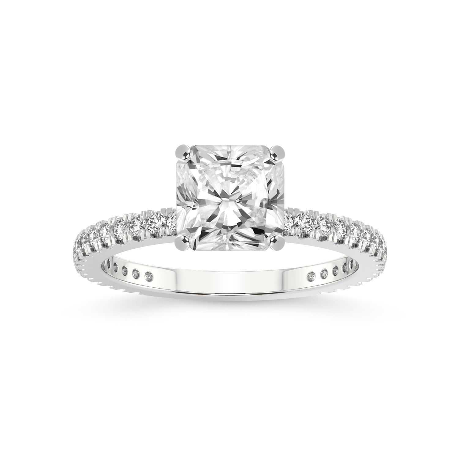 3 Carat IGI Certified Radiant Shape Lab Grown Diamond Engagement Ring