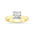 thumbnail image 1 of 3 Carat IGI Certified Radiant Shape Lab Grown Diamond Engagement Ring | 14K Yellow Gold |Elsa Hidden Accents Solitaire Lab Diamond Ring | FG-VS1-VS2 Quality Friendly Diamonds, 1 of 5