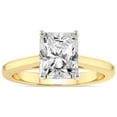 thumbnail image 1 of IGI Certified 3 Carat Radiant Shape Lab Grown Diamond Engagement Ring | 14K White Gold | Siran Secret Halo Lab Diamond Ring | FG-VS1-VS2 Quality Friendly Diamonds, 1 of 5
