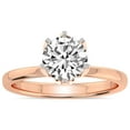 thumbnail image 1 of 3 Carat | IGI Certified Round Shape Lab Grown Blooming Petal Secret Halo Diamond Engagement Ring For Women | 14K Rose Gold | FG-VS1-VS2 Quality Friendly Diamonds, 1 of 6