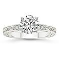 thumbnail image 1 of IGI Certified 3 Carat Round Shape Lab Grown Diamond Engagement Ring | 14K White Gold | Antique Allure Vintage Lab Diamond Ring | FG-VS1-VS2 Quality Friendly Diamonds, 1 of 7
