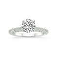 thumbnail image 1 of 3 Carat IGI Certified Round Shape Lab Grown Diamond Engagement Ring | 14K White Gold | Atria Secret Double Halo Lab Diamond Ring | FG-VS1-VS2 Quality Friendly Diamonds, 1 of 6