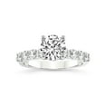thumbnail image 1 of IGI Certified 3 Carat Round Shape Lab Grown Diamond Engagement Ring | 14K White Gold | Cassidy Entwined Prongs Lab Diamond Ring | FG-VS1-VS2 Quality Friendly Diamonds, 1 of 7