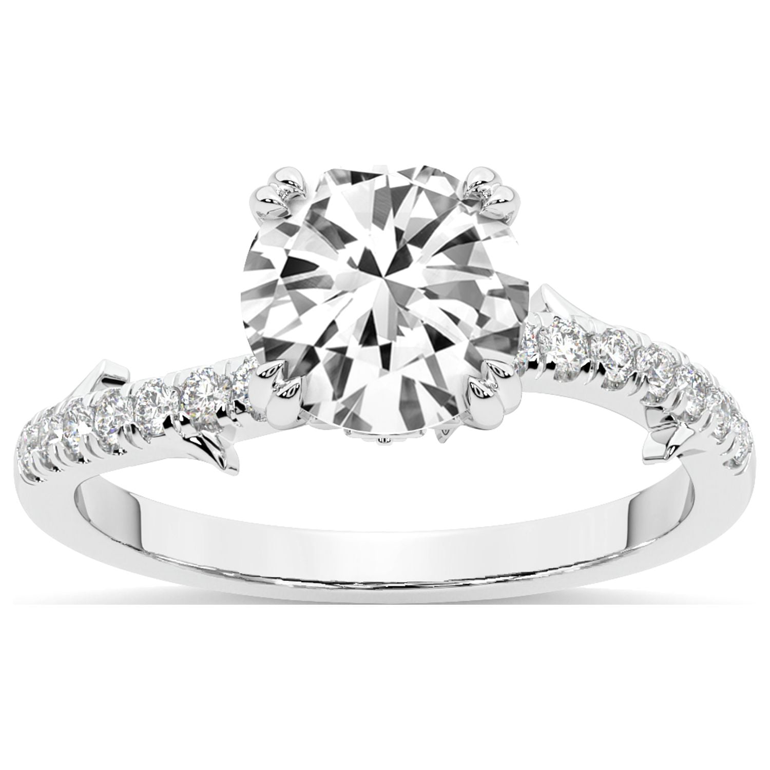 3 Carat IGI Certified Round Shape Lab Grown Diamond Engagement Ring