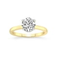 thumbnail image 1 of 3 Carat IGI Certified Round Shape Lab Grown Diamond Engagement Ring | 14K Yellow Gold | Mystic Secret Halo Lab Diamond Ring | FG-VS1-VS2 Quality Friendly Diamonds, 1 of 4